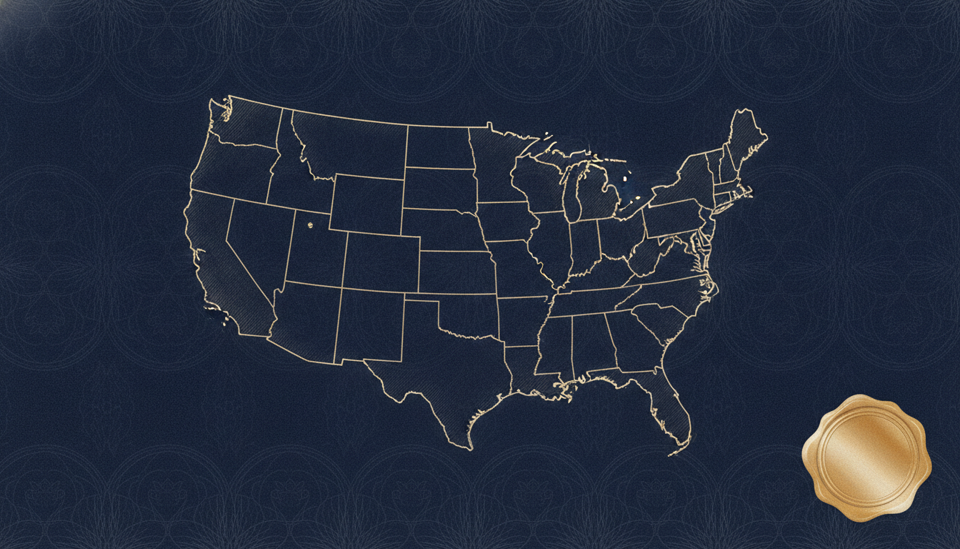 Map of the United States — ready-made US LLC with EIN